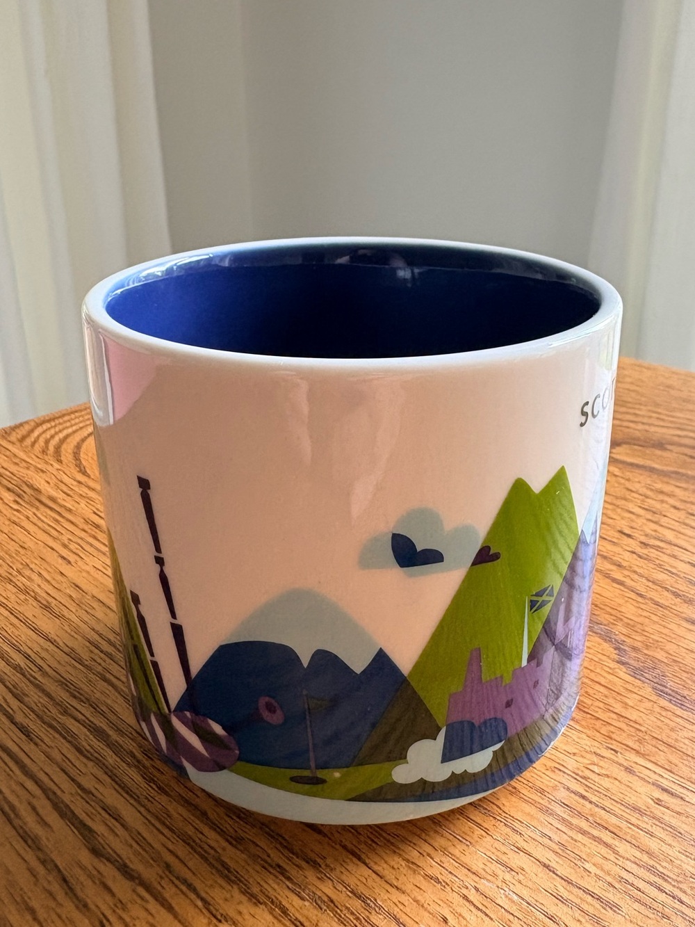 Starbucks You Are Here collection Scotland Ceramic Mug with Blue Interior- 2023 - Picture 4 of 10